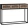 vidaXL Noir 105x30x75 cm Bois D'Ingénierie Et Fer 352107 Table Console