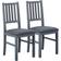 Inter Link Lot 2 Chaises Luza Chaise de Cuisine 2pcs