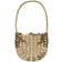 Rabanne Golden Moon Uld Taske Uld - Beige