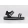 Karl Lagerfeld Girls' Logo Tape Sandals, unisex, Black