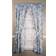 Ellis Curtain Victoria Park Toile 68-Inch Tailored Panel Pair with Tiebacks Blue