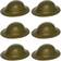 Quickdraw x WW2 Green Plastic Dad's Army Soldier Helmets
