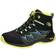 Brütting Kid's Chesna High Cross Country Running Shoe - Black/Blue/Lemon