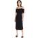 Victoria Beckham Bandeau Midi Dress - Black