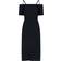 Victoria Beckham Bandeau Midi Dress - Black
