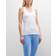 Beyond Yoga Womens Cloud White Spacedye Scoop-neck Stretch-woven top