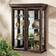 Design Toscano Country Hardwood Glass Wall Cabinet