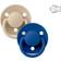 Bibs De Lux Silicone Onesize Vanilla/Cornflower 2-pack