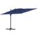 vidaXL Parasol Cantilever À Double Toit Bleu Azuré 400x300 cm