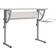 vidaXL 110x53x58-87 konstrueret Skrivebord