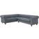 Beliani Right Hand Corner Sofa 280cm 6-Sitzer