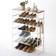 Yamazaki Home 6 Tier Wood Top Shoe Rack