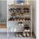 Yamazaki Home 6 Tier Wood Top Shoe Rack