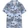 HUGO BOSS Regular-Fit Kids-Hemd aus Baumwoll-Popeline mit Tropen-Print