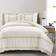 Lush Decor 2pc Twin/Twin Extra Long Farmhouse Stripe Duvet Cover Gray, Yellow