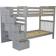 Bedz King Tall Stairway Bunk Bed