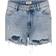 Only Regular Fit High Waist Raw Hems Shorts - Blue /Light Blue Denim