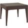 vidaXL Avec Cadre En Acier Enduit De Poudre Marron Poly Rotin Table Basse