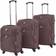 vidaXL Soft Case Set of 3 - Coffee