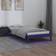 vidaXL Bedframe LED Massief Hout Grijs 90x200 cm