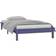 vidaXL Bedframe LED Massief Hout Grijs 90x200 cm