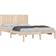 vidaXL Bed Frame Solid Wood Pine