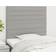 vidaXL Cabeceros 2 Unidades De Tela Gris Claro 100x5x78/88 cm Cabecero