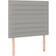 vidaXL Cabeceros 2 Unidades De Tela Gris Claro 100x5x78/88 cm Cabecero