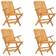 vidaXL Folding Garden Chairs 4