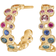 Mads Z Luxury Rainbow Earrings - Gold/Multicolour