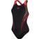 Speedo Femme Placement Laneback Noir/Rouge