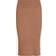 Vila Comfy Rib Knit Skirt - Toasted Cocnut