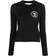 Palm Angels Logo Print Langærmet Skjorte College T-shirt - Sort