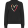 Paul Smith Women's Swirl Heart Crew Neck Sweatshirt - Black