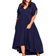 Avenue Val Dress Plus Size - Navy