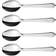 Georg Jensen Pyramid Cuchara de postre 4pcs