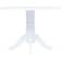vidaXL Solid Rubber Wood Spisebord 106cm