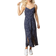 Dusk Confetti Spot Print Midi Dress - Navy
