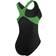 TYR Women's Maxfit T-Splice Swimsuit - Black/Green