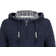 Weird Fish Weylin Full Zip Eco Macaroni Hoodie - Navy