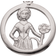Scrouples Zodiac Sign Virgo Pendant - Silver