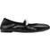 Stuart Weitzman Goldie Ballet Flat Black Women's Shoes Black