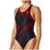 TYR Women's Maxfit T-Splice Swimsuit - Black/Burgundy