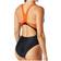 TYR Women's Maxfit T-Splice Swimsuit - Black/Orange