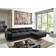 Poco Speed ​​Black Sofa 285cm 3-Sitzer