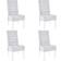 vidaXL Kubu Rattan Kitchen Chair 93cm 4pcs