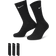 Nike Value Cotton Crew Training Socks 3-pack - Black/White