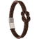 Fred Bennett Double Row Knot Bracelet - Brown