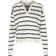 Tommy Hilfiger Stripe Relaxed Fit Polo Jumper - Heathered Oatmilk Desert Sky Stripe