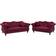 Beliani Ski Rot Soffa 200cm 3-sits